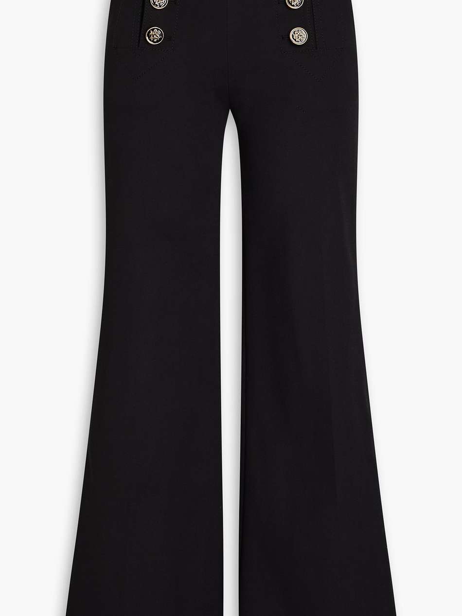 cotton-blend flared pants