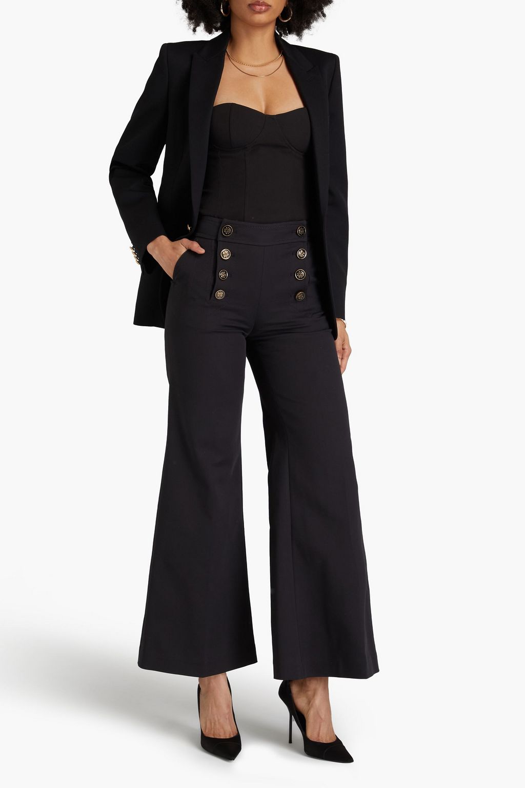 ZIMMERMANN Cotton-blend flared pants