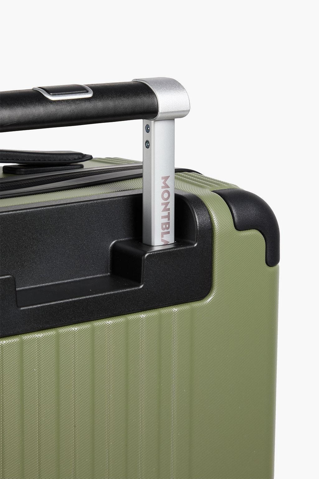 MONTBLANC MY4810 leather-trimmed polycarbonate carry-on suitcase