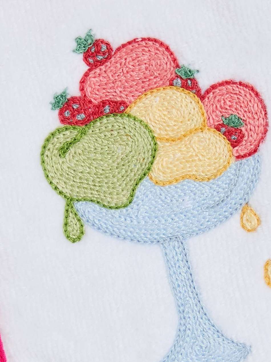 alda embroidered cotton-terry top
