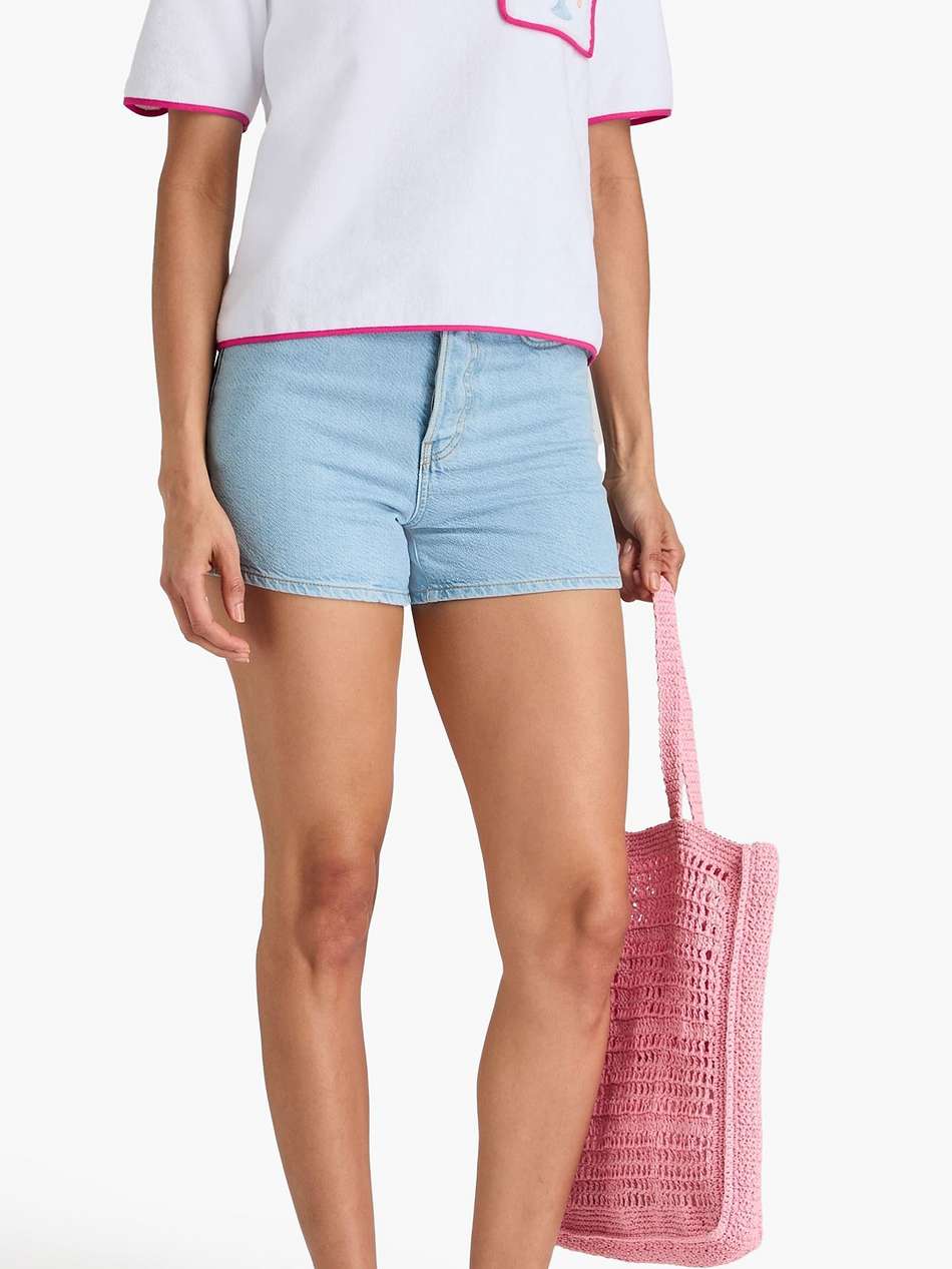 alda embroidered cotton-terry top