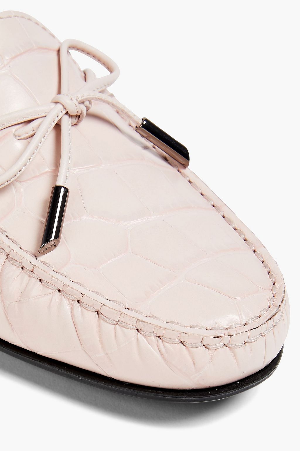 TOD'S Heaven Laccetto croc-effect leather loafers