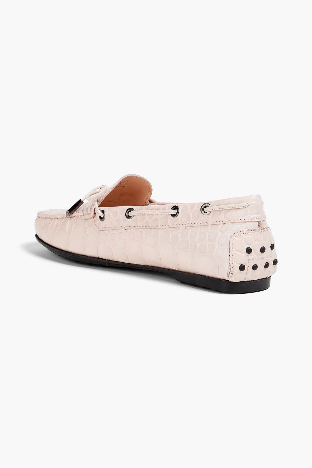 TOD'S Heaven Laccetto croc-effect leather loafers