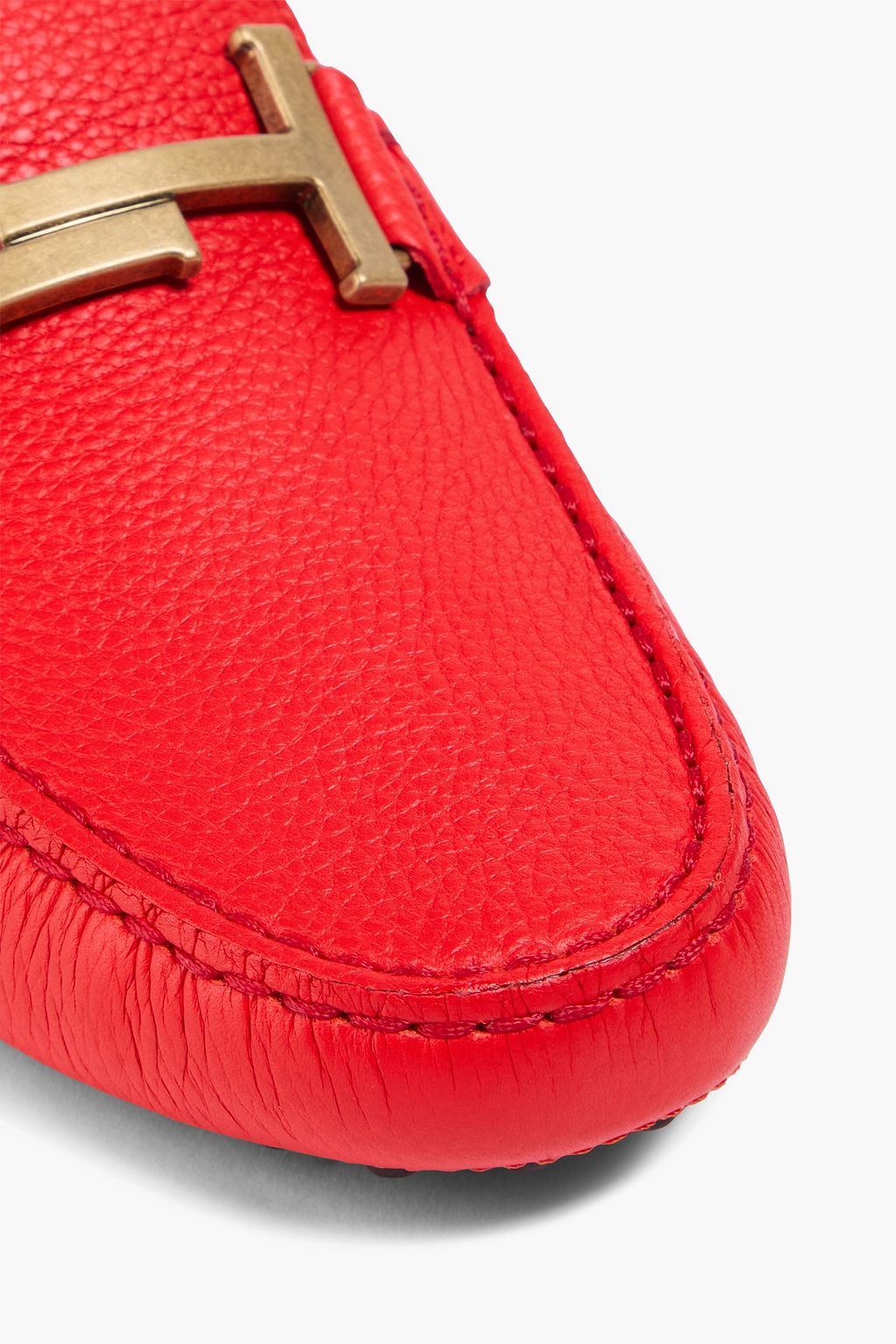 TOD'S حذاء لوفر من الجلد المُحبّب