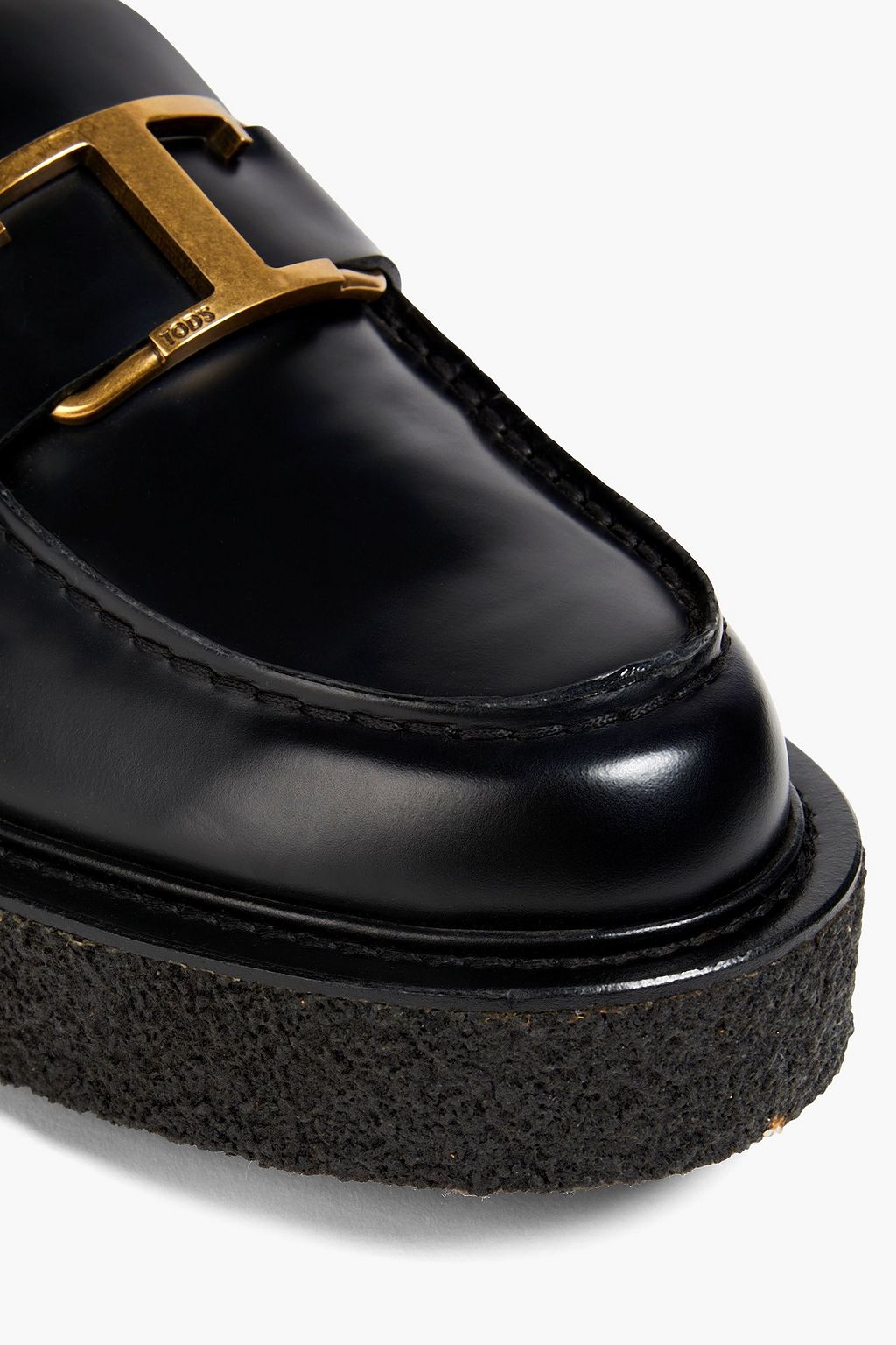 TOD'S حذاء لوفر من الجلد بتصميم مزركش