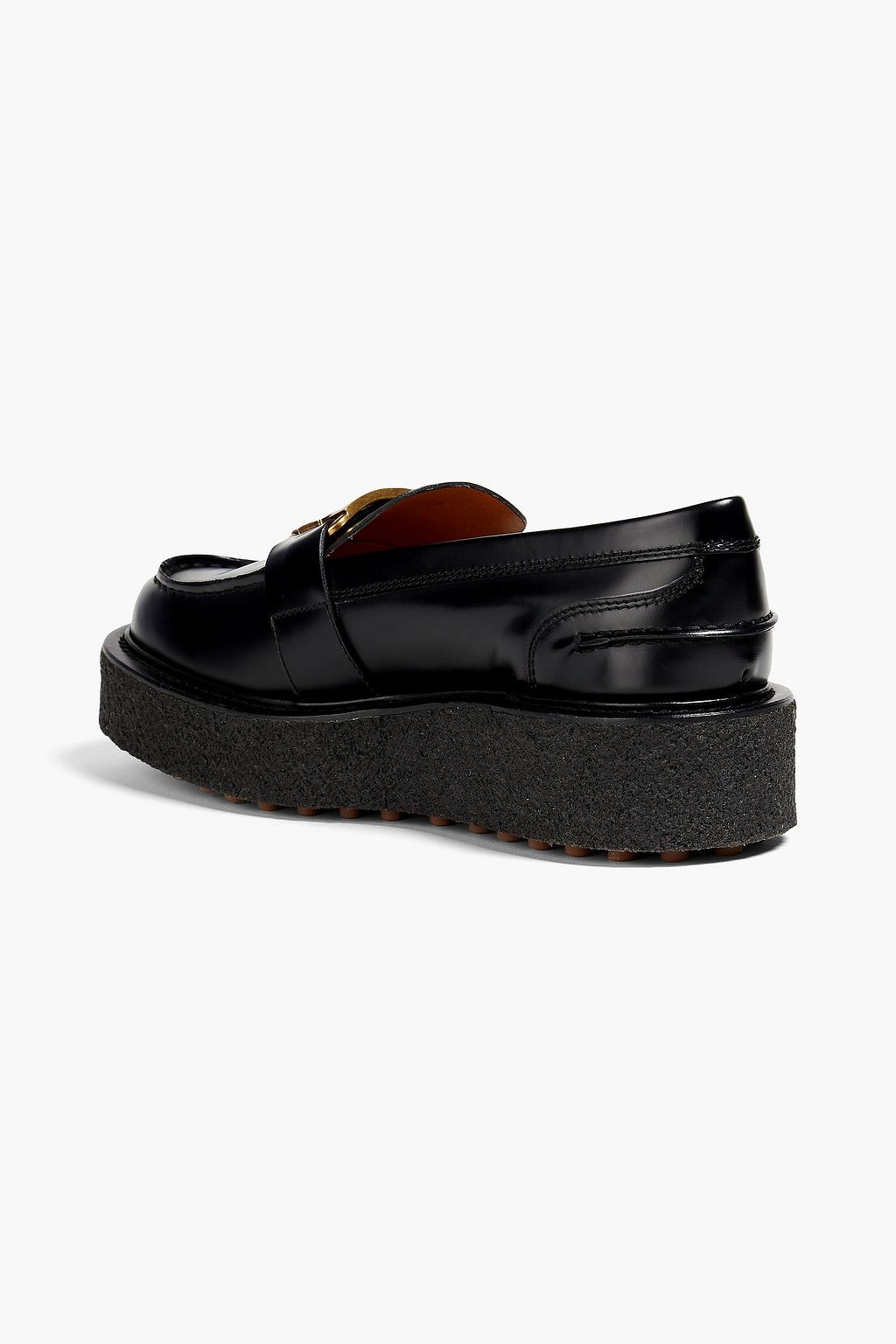TOD'S حذاء لوفر من الجلد بتصميم مزركش