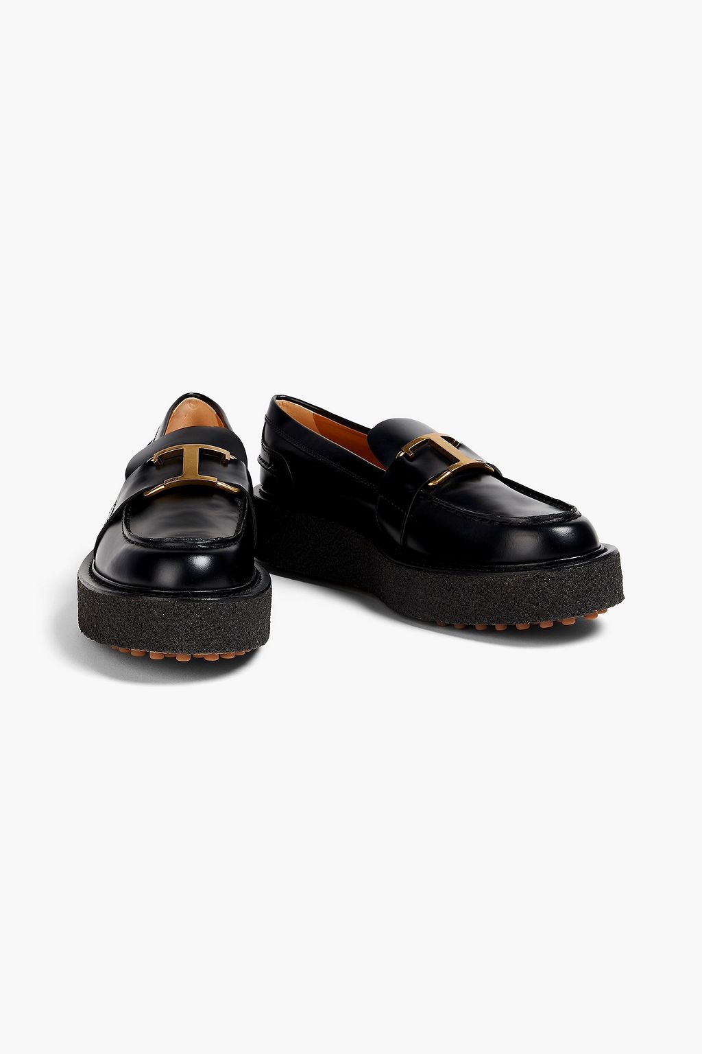 TOD'S حذاء لوفر من الجلد بتصميم مزركش