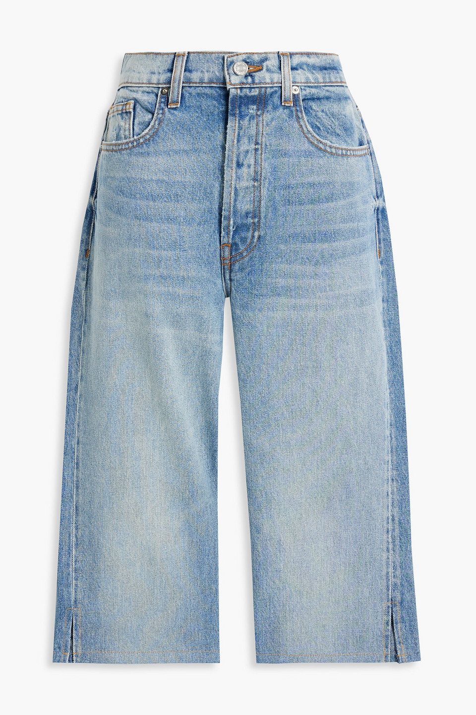 Chiara distressed denim shorts