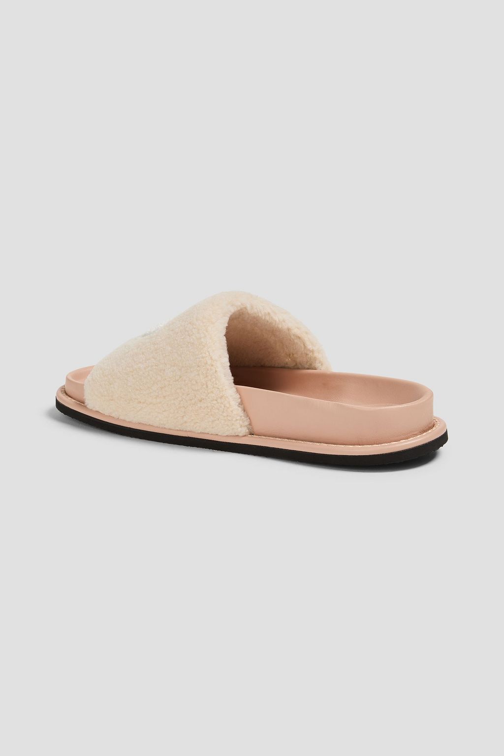 STELLA MCCARTNEY 시그니처 인조 시어링 샌들