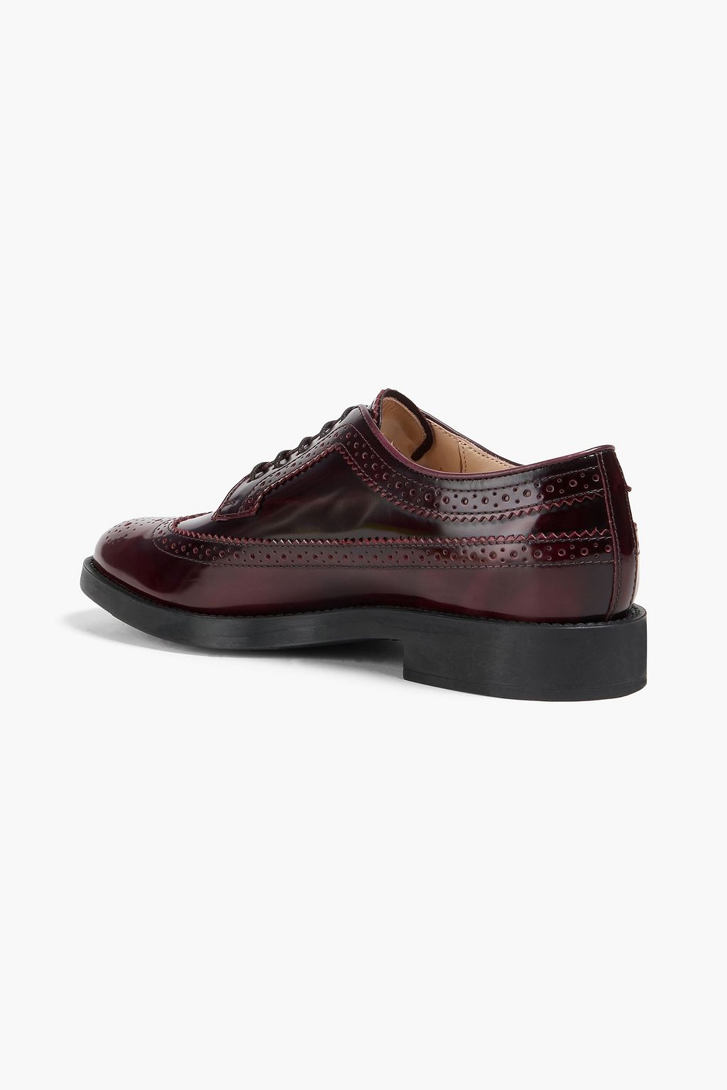 TOD'S حذاء بروغ من الجلد اللامع