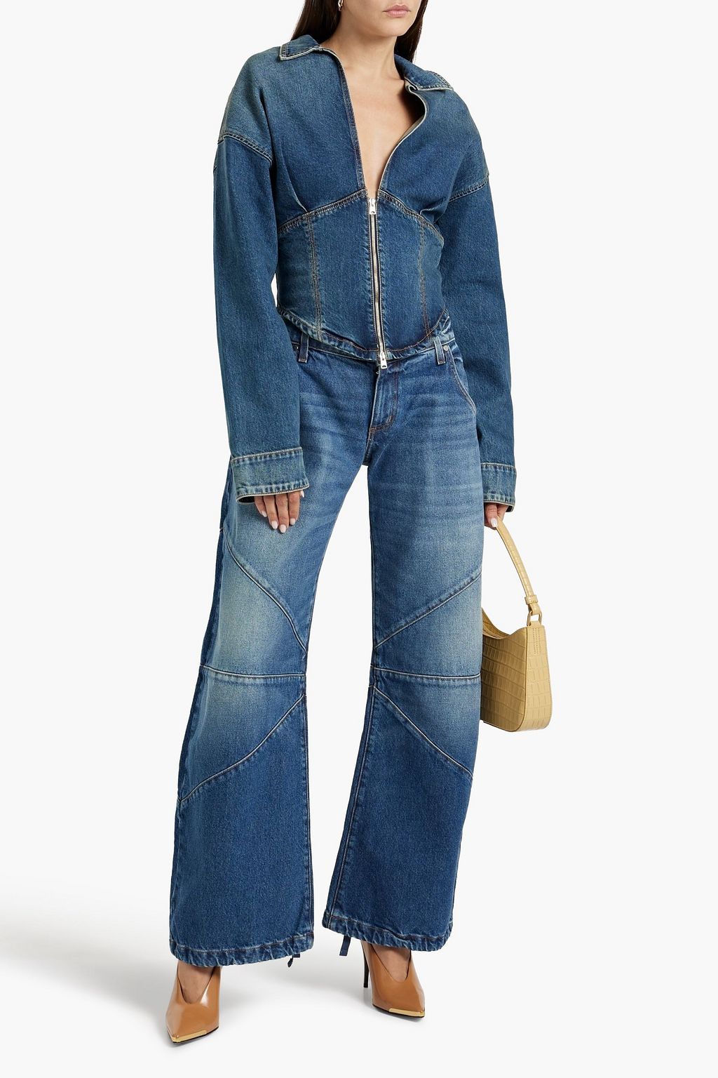 EB DENIM Frederic low-rise wide-leg jeans