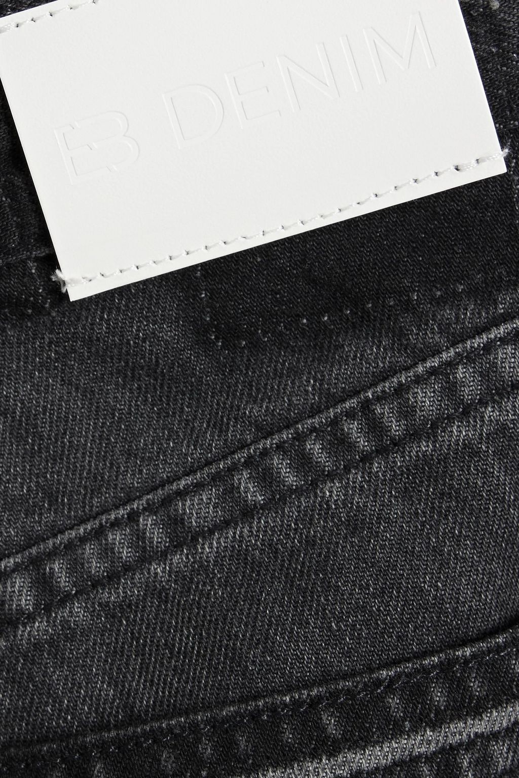 EB DENIM Unraveled Two high-rise straight-leg jeans