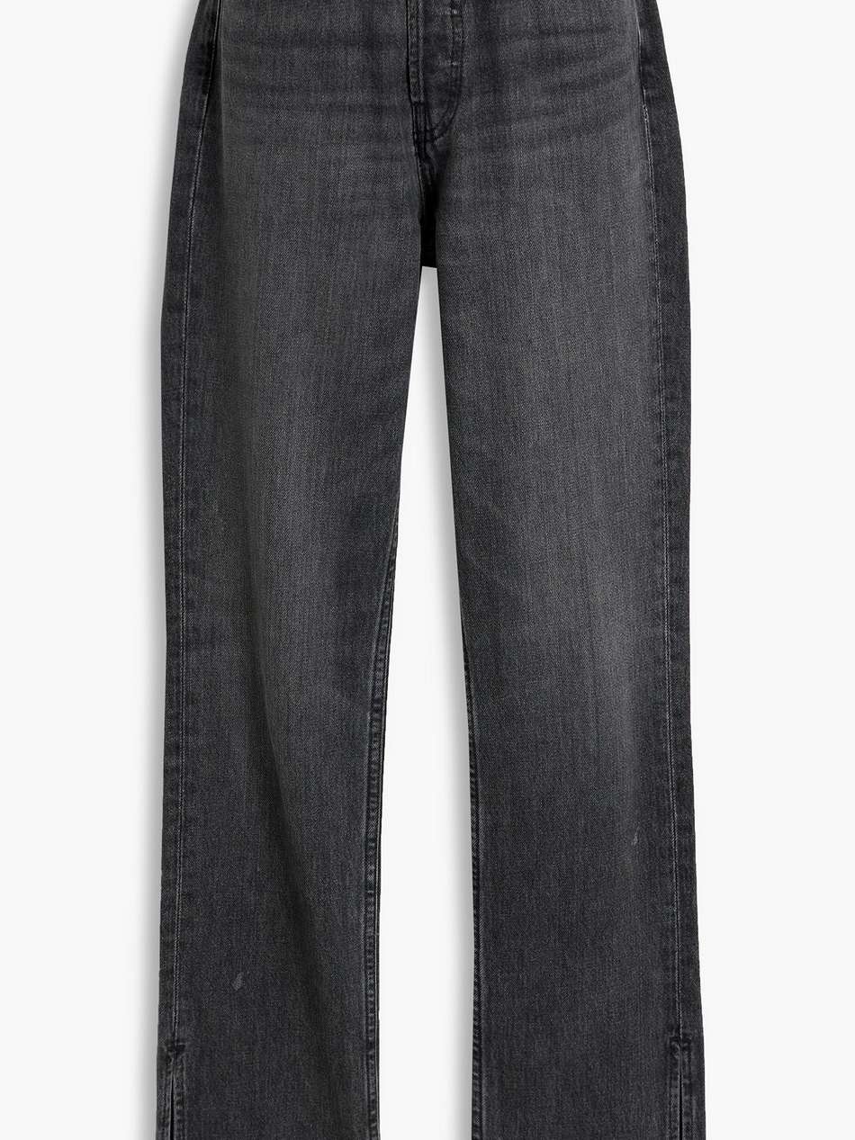 unraveled two high-rise straight-leg jeans