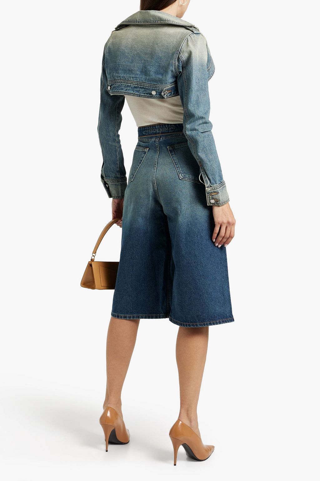 EB DENIM Faded denim bolero