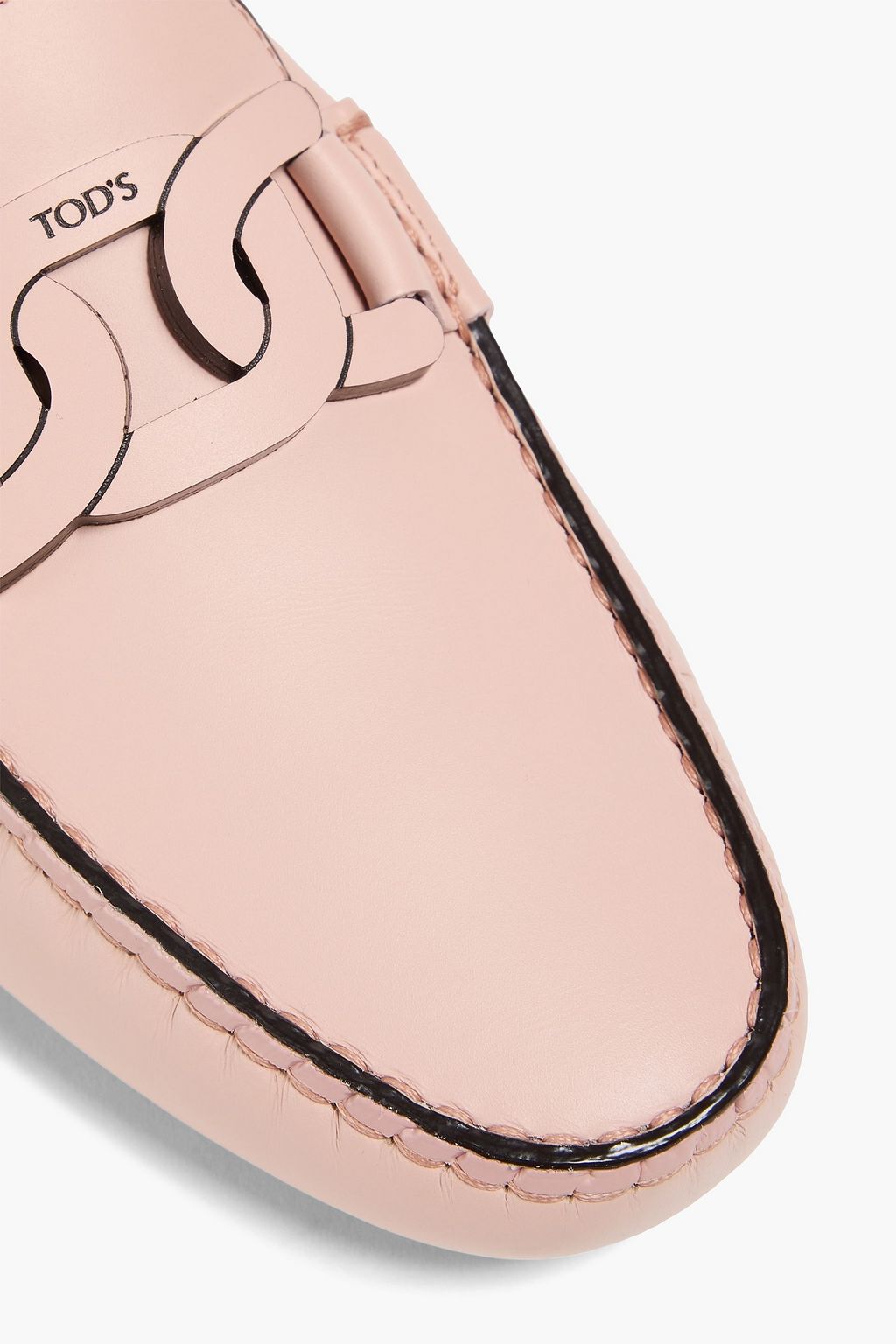 TOD'S Embellished leather loafers