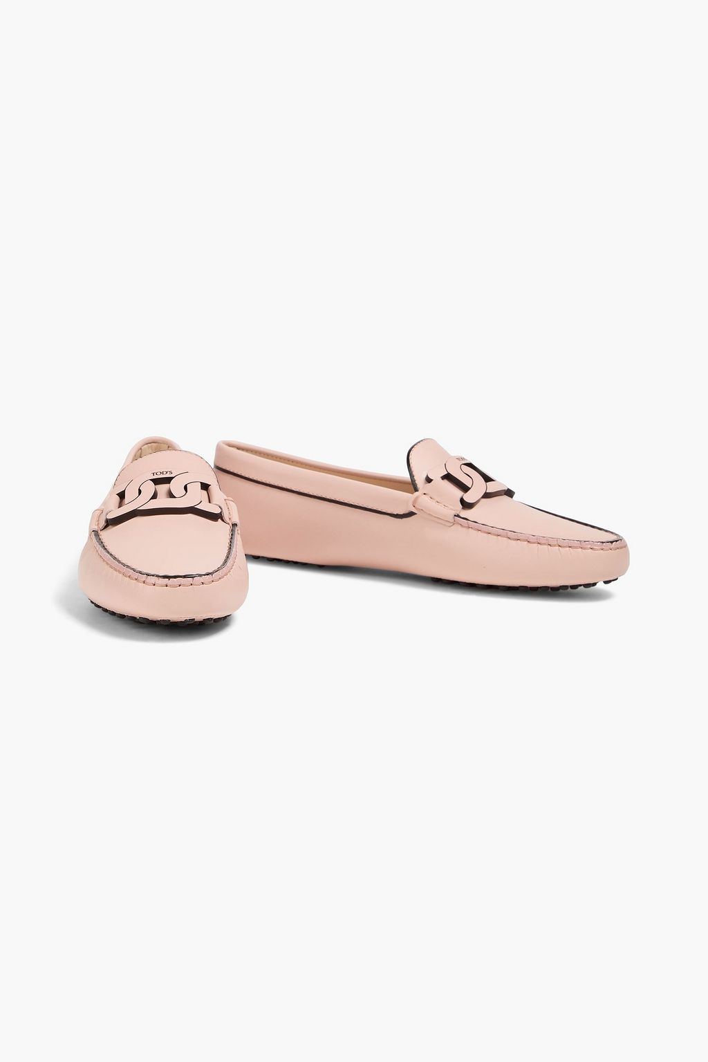 TOD'S Embellished leather loafers