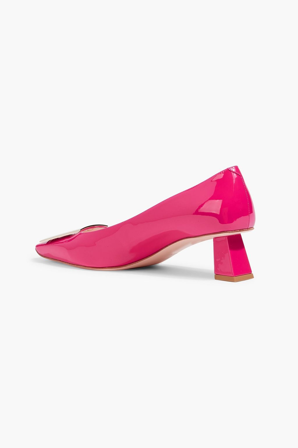 ROGER VIVIER Buckle-embellished patent-leather pumps