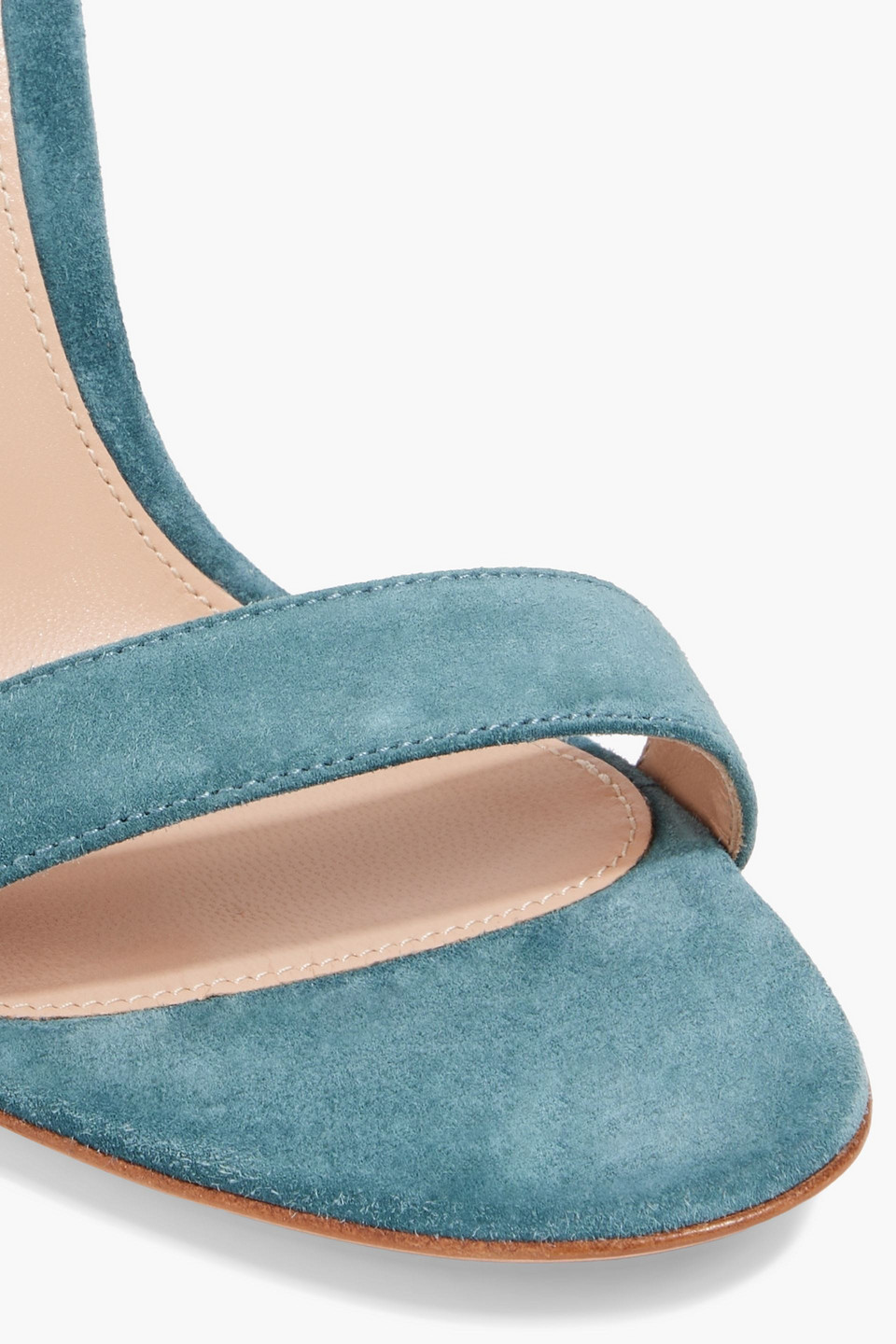 GIANVITO ROSSI PORTOFINO 105 SUEDE SANDALS