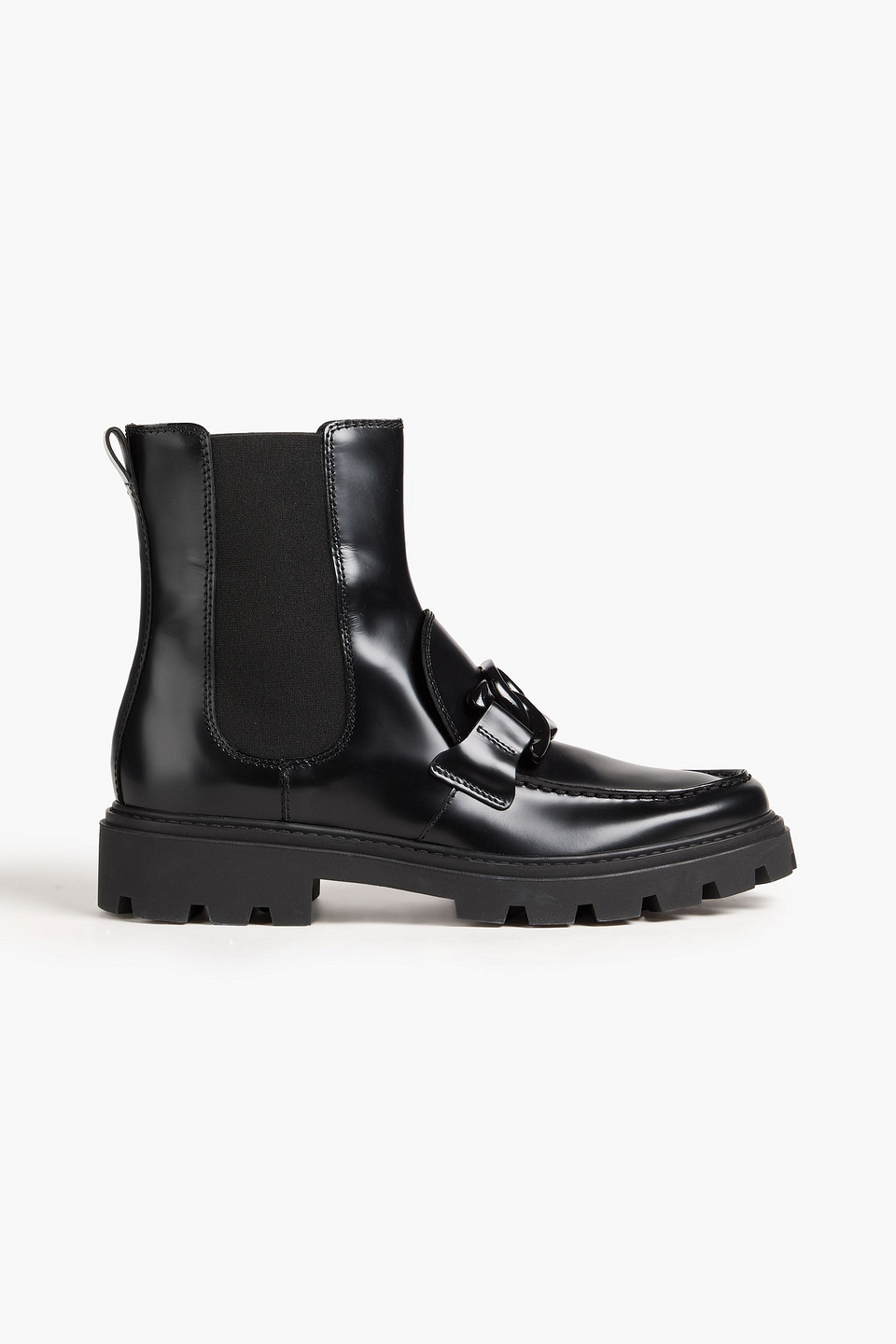 Tod's - Kate embellished leather Chelsea boots - Black - EU 35