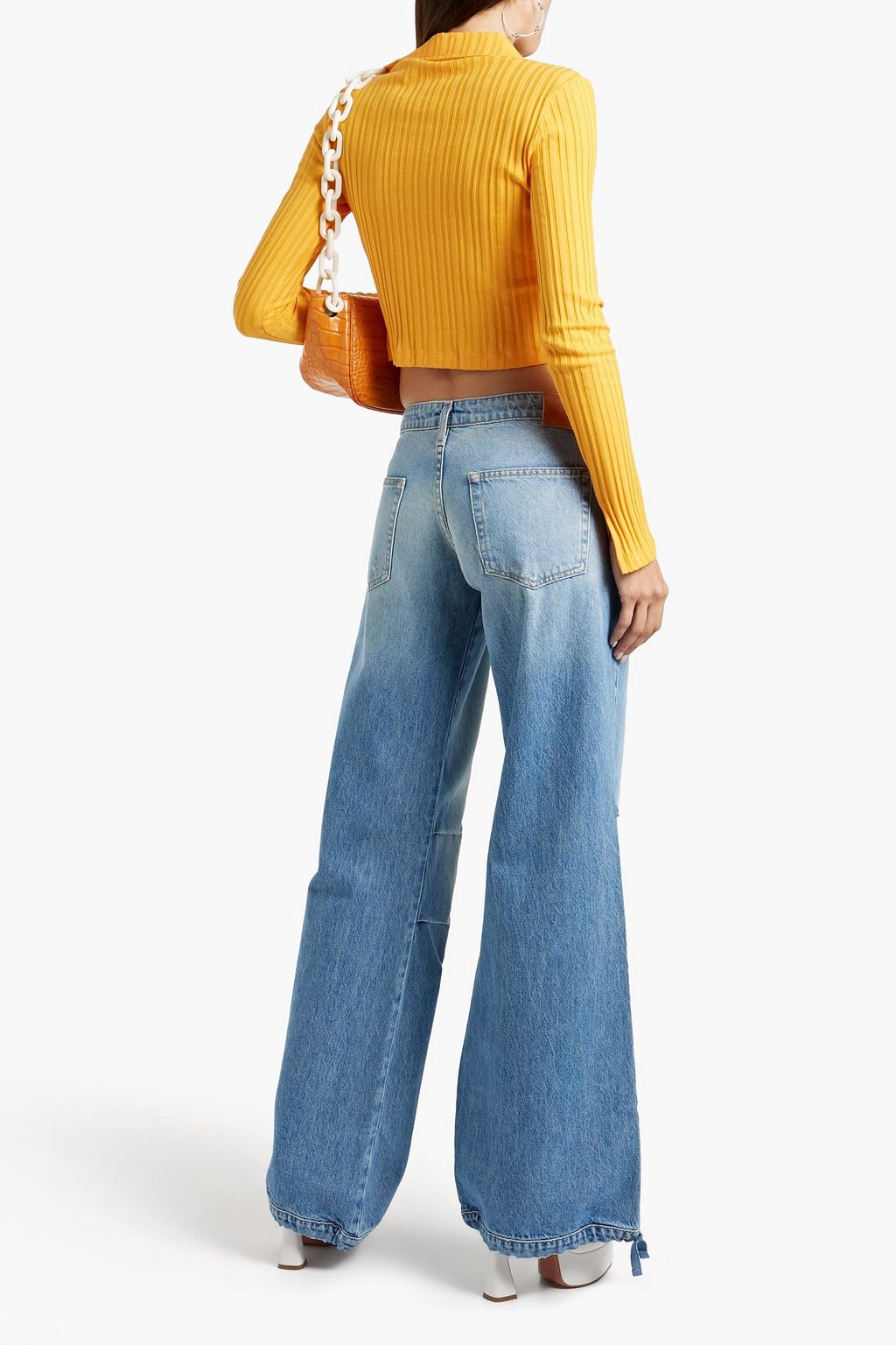 EB DENIM Loon low-rise wide-leg jeans