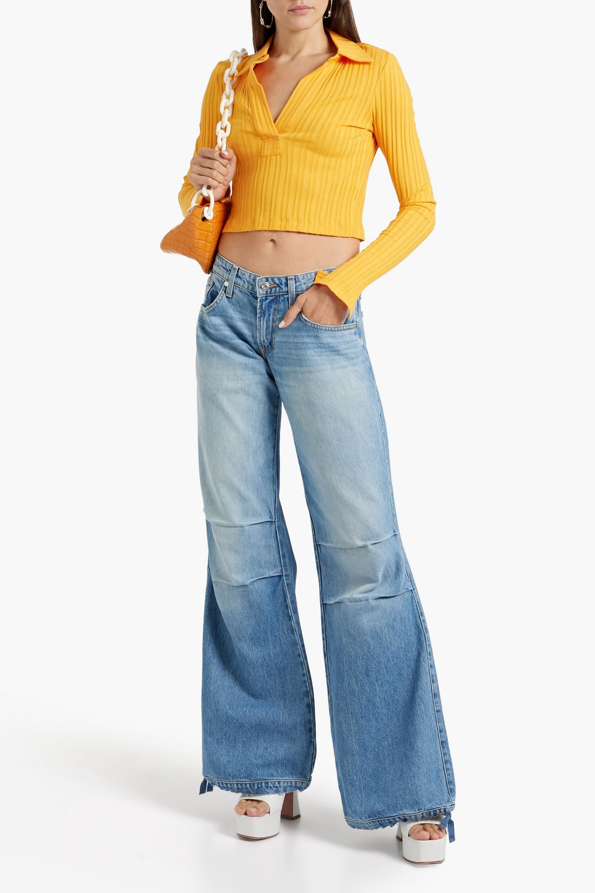 EB Denim Loon low-rise wide-leg jeans