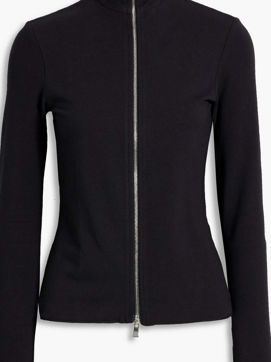 cotton-blend jersey top