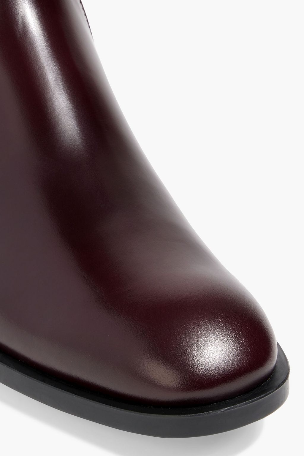 TOD'S Laser-cut glossed-leather Chelsea boots