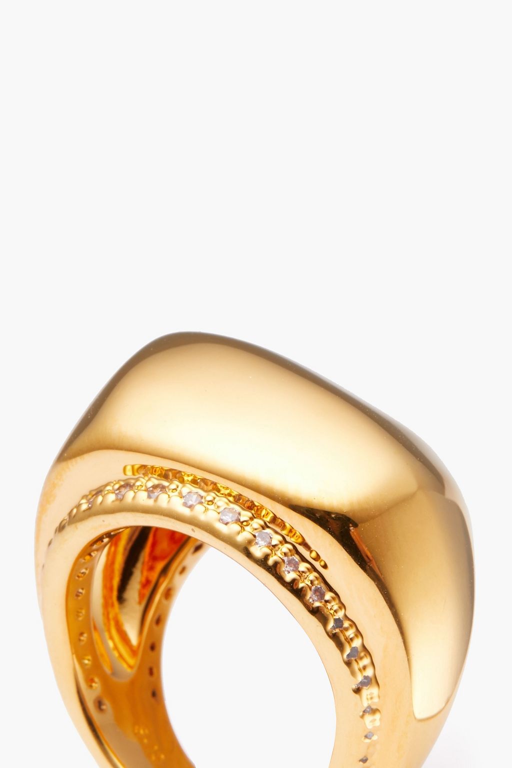 ZIMMERMANN Gold-tone crystal ring