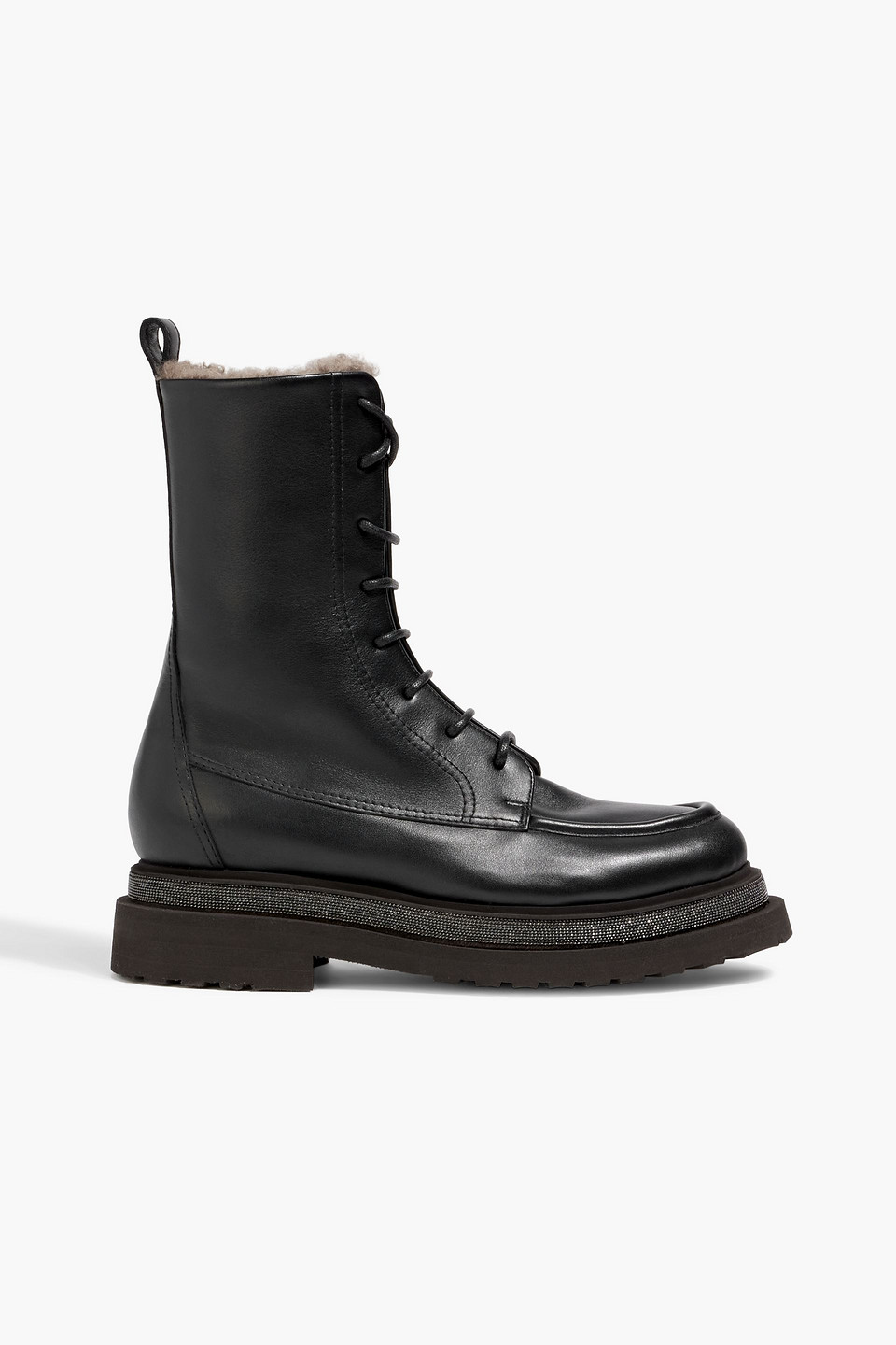Brunello Cucinelli Flat Ankle Boots  Woman Color Black In Black