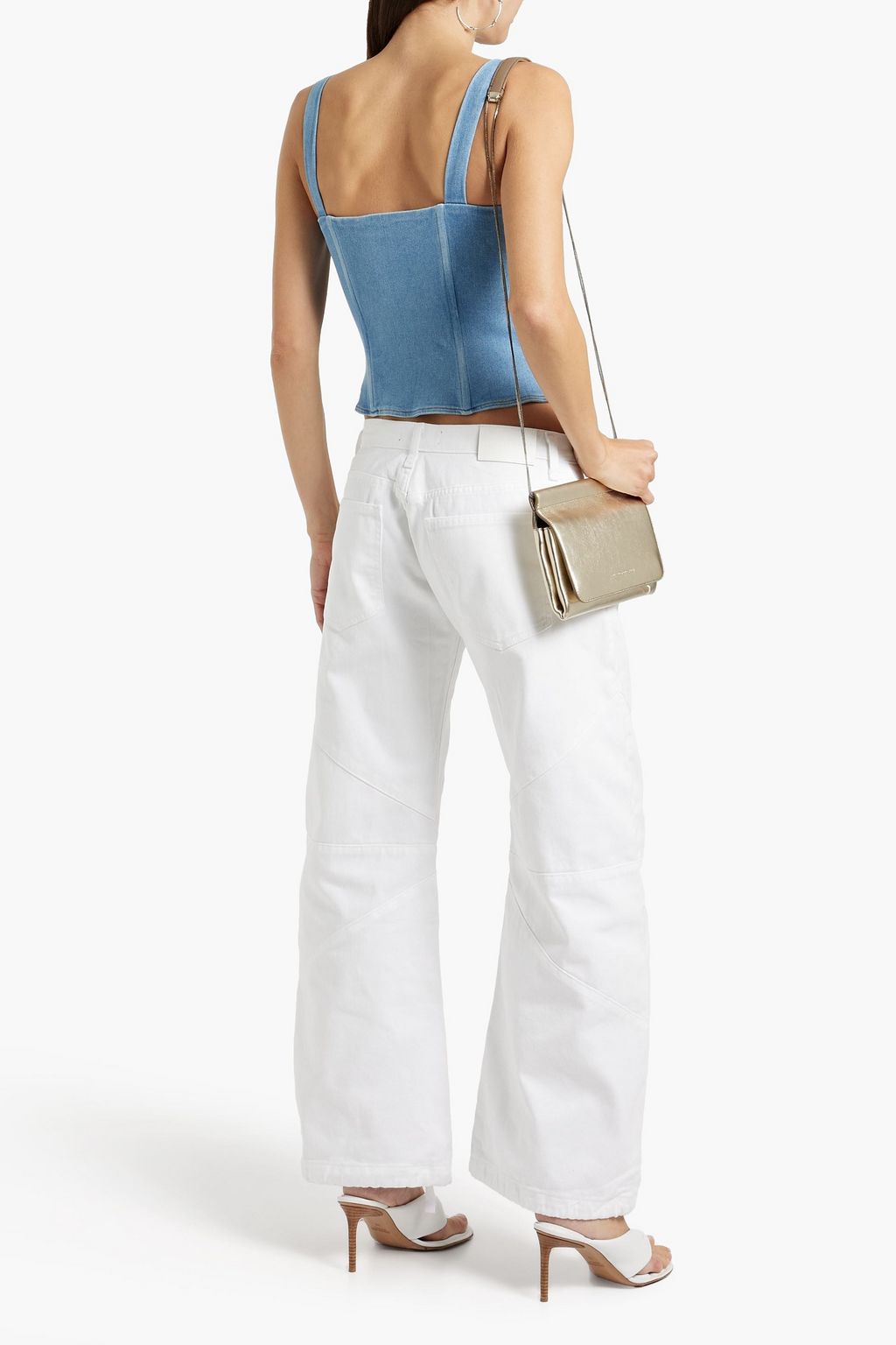 EB DENIM Rainy denim bustier top