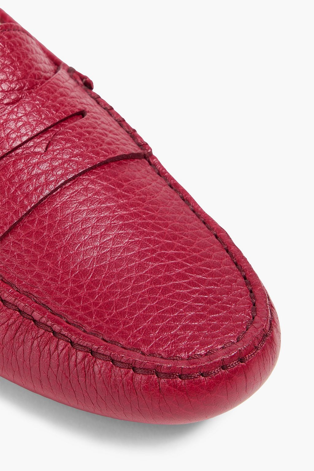 TOD'S حذاء لوفر من الجلد المُحبّب