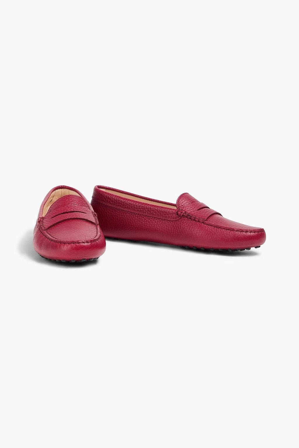 TOD'S حذاء لوفر من الجلد المُحبّب
