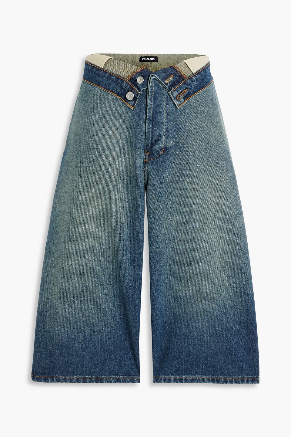 Eb Denim Madisco Denim Shorts In Mid Denim