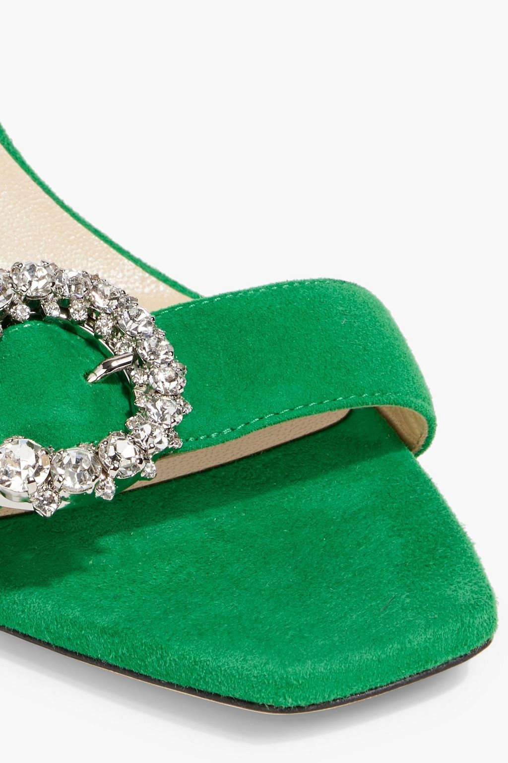 JIMMY CHOO Marsai 90 crystal-embellished suede sandals