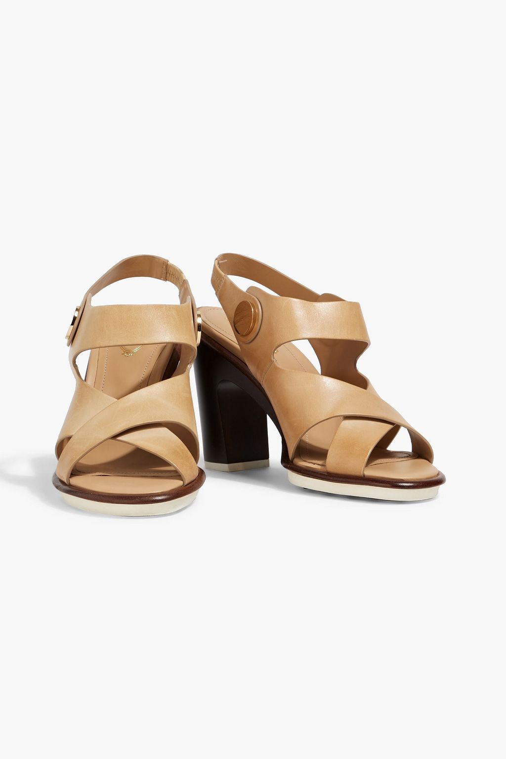 TOD'S Leather slingback sandals
