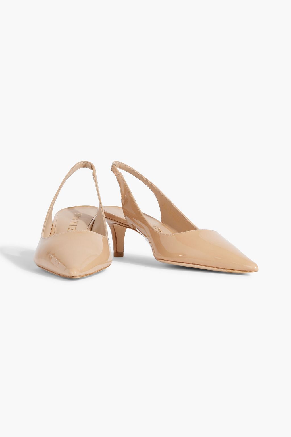 STUART WEITZMAN Stuart 50 パテントレザー スリングバックパンプス