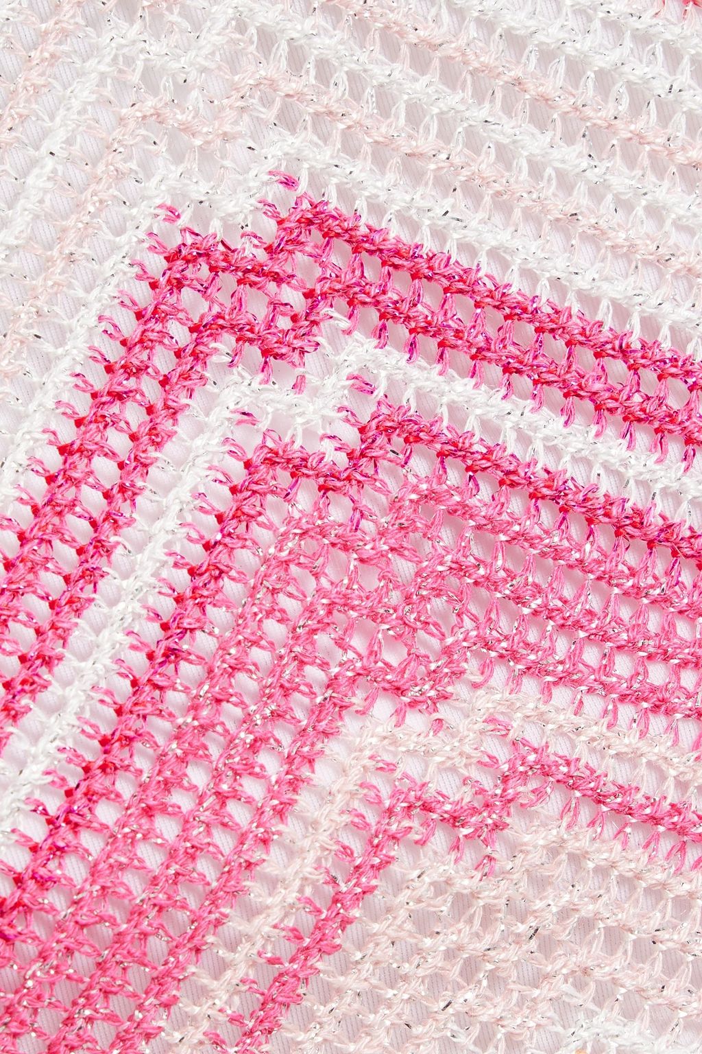 MISSONI بيكيني مثلث الشكل بحبكة كروشيه بلون معدني