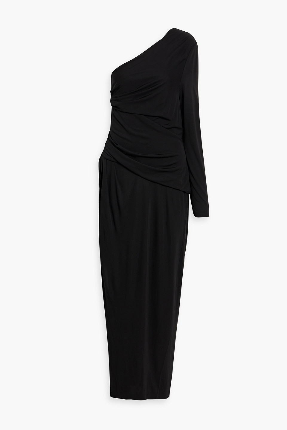Diane Von Furstenberg Kitana One-shoulder Maxi Dress In Black