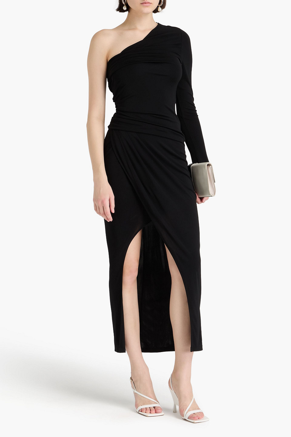 Diane Von Furstenberg Kitana One-shoulder Maxi Dress In Black