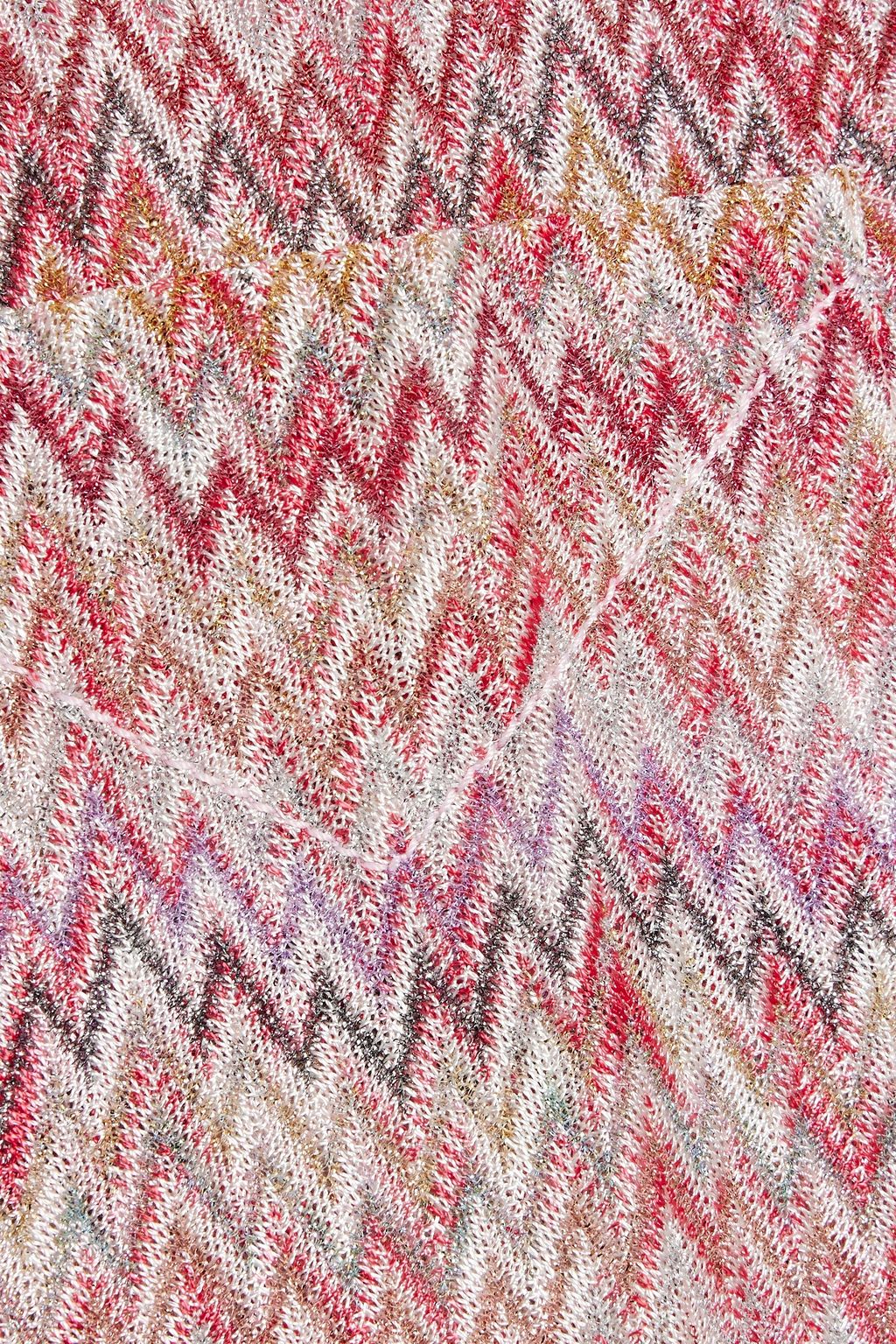 MISSONI Metallic crochet-knit shirt