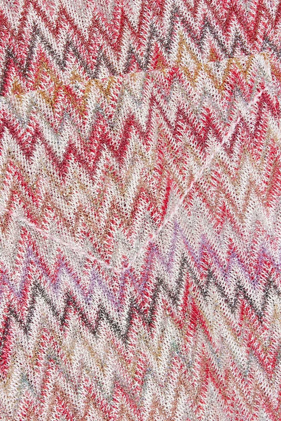 Missoni Metallic Crochet-knit Shirt In Multicolor