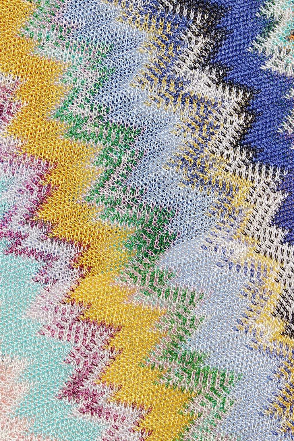 MISSONI Ruched crochet-knit dress