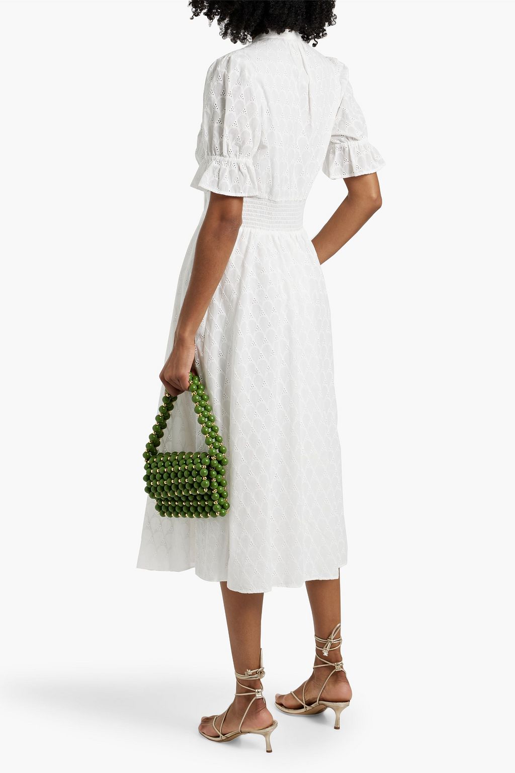 DIANE VON FURSTENBERG Erica broderie anglaise cotton midi dress