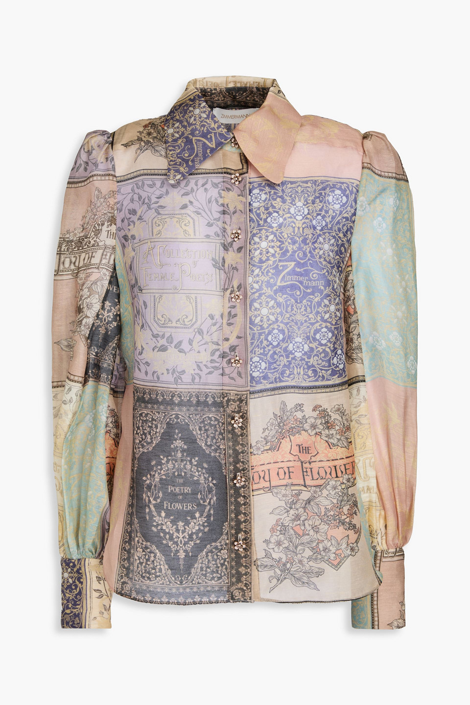 Zimmermann Hemd Aus Gaze Aus Einer Leinen-seidenmischung Mit Print In Multi