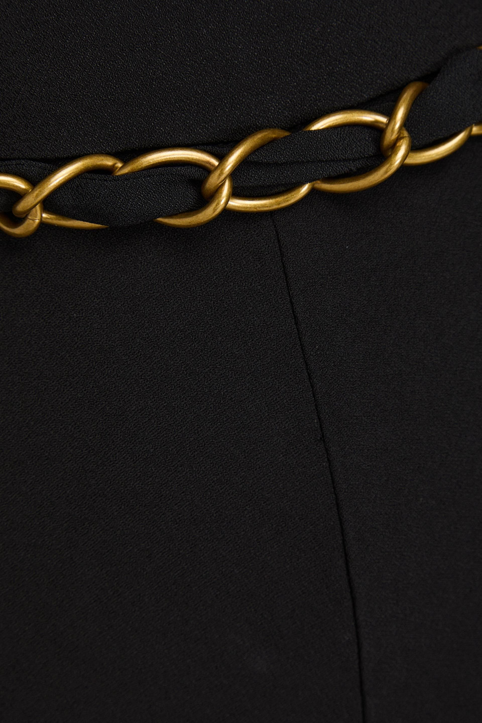 Zimmermann Chain-embellished Crepe Flared Pants In Schwarz