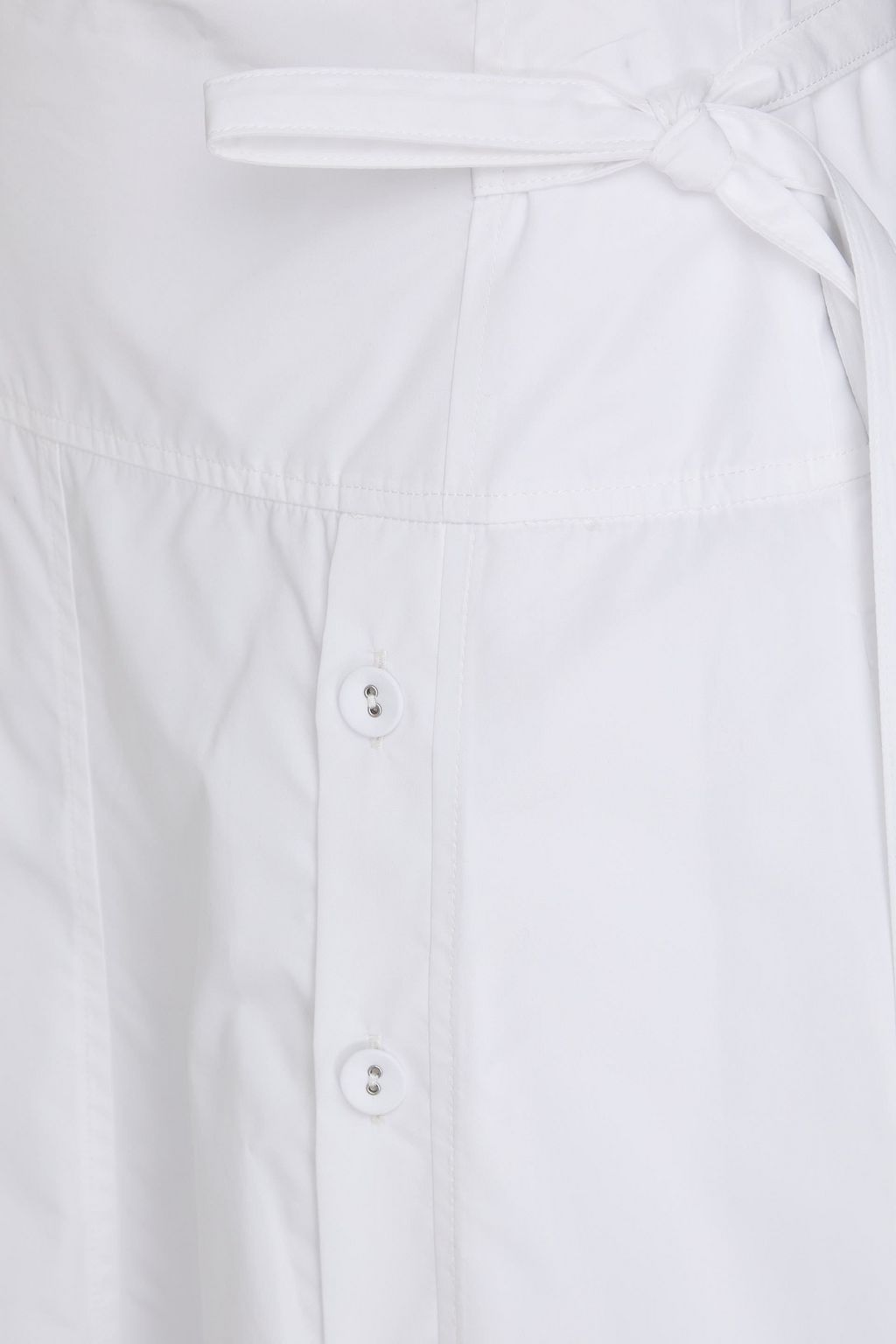 3.1 PHILLIP LIM تنورة متوسطة الطول من البوبلين المصنوع من مزيج من القطن