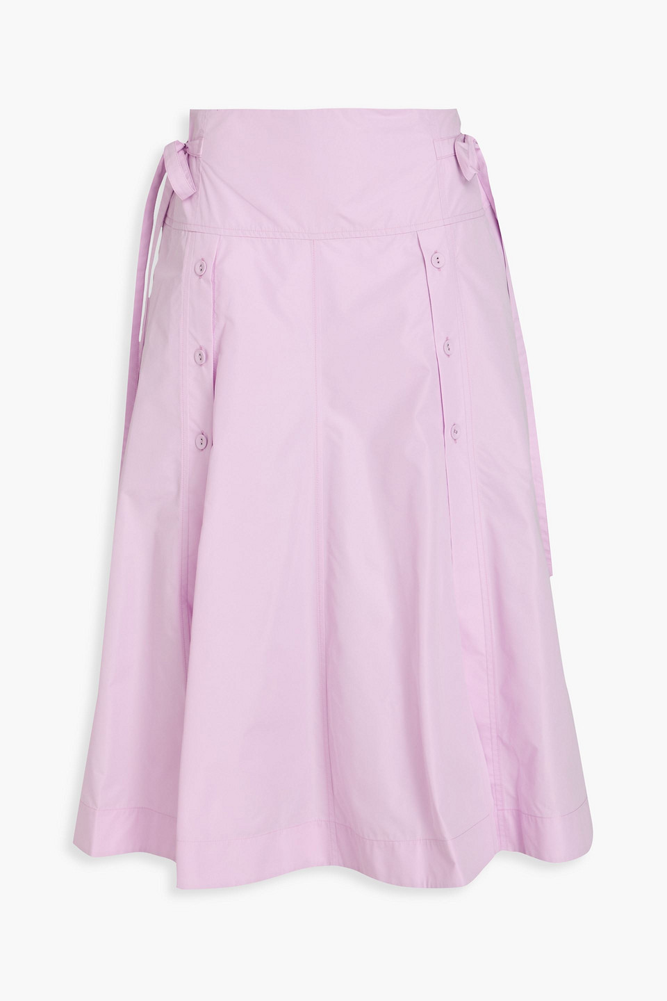 3.1 Phillip Lim Cotton-blend Poplin Midi Skirt In Lilac
