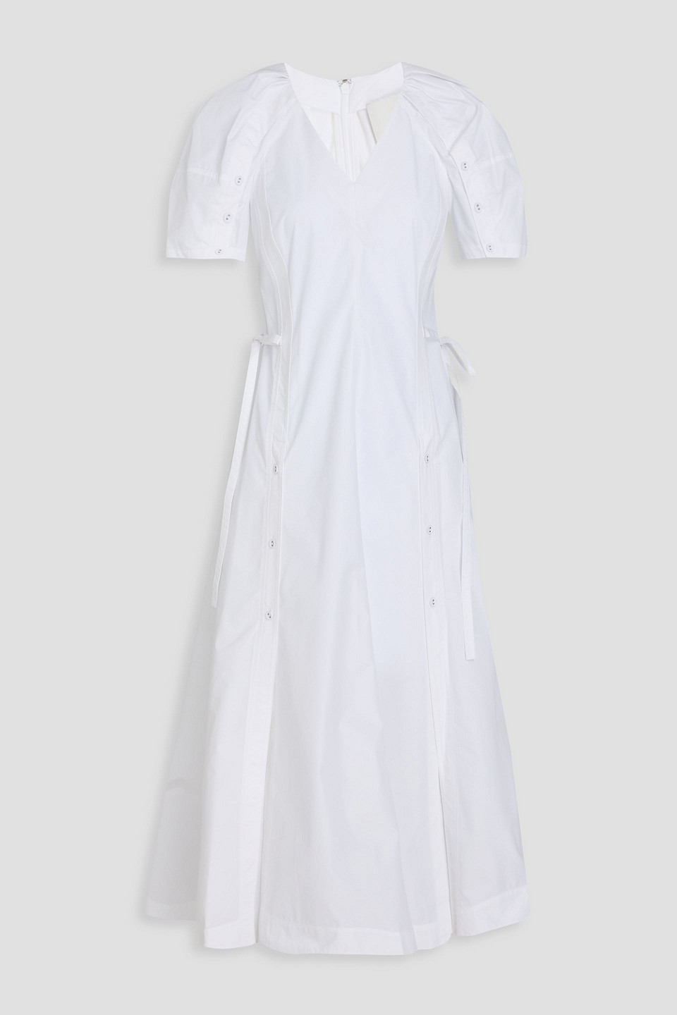 3.1 Phillip Lim Cotton-blend Poplin Midi Dress In White