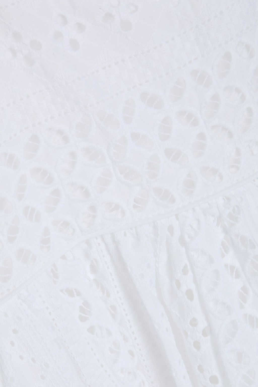LORETTA CAPONI Lucina broderie anglaise cotton midi dress