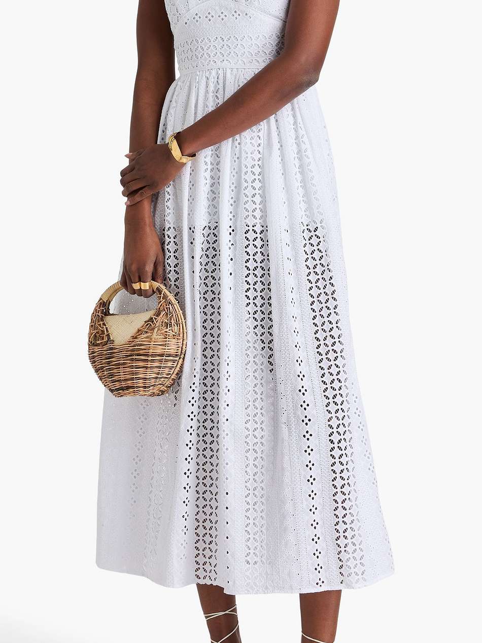 lucina broderie anglaise cotton midi dress